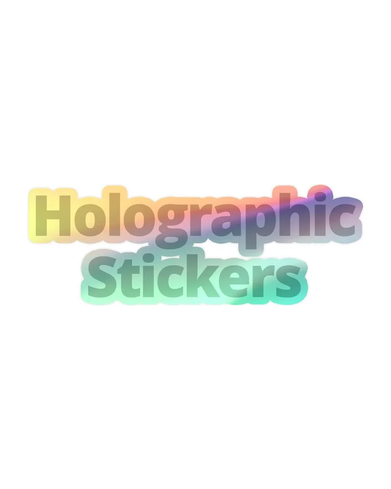 Holografische kiss-cut stickers met eigen foto