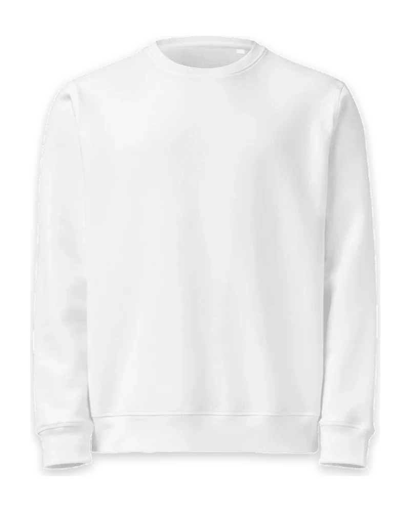 Unisex sweatshirt Roller i ekologisk bomull, medeltung med eget foto