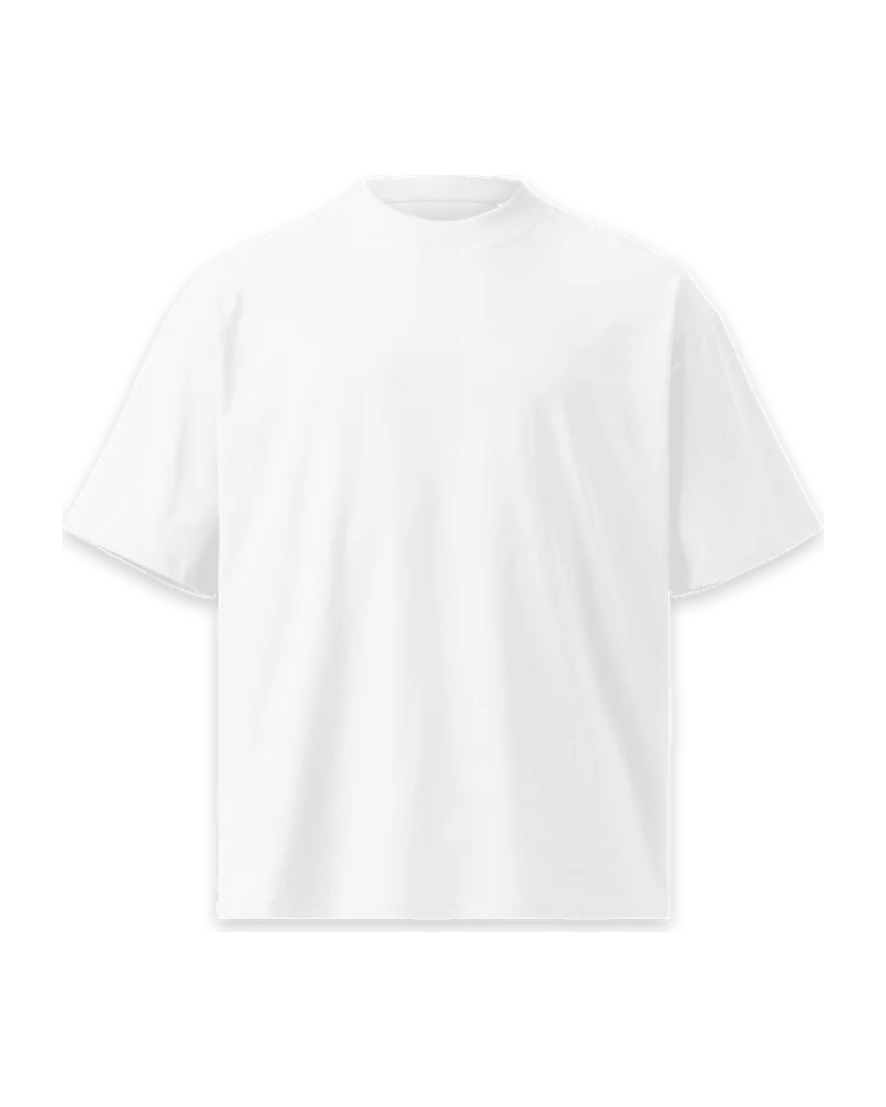 T-shirt unisex oversize a collo alto in cotone biologico Blaster 2.0 con foto personalizzata
