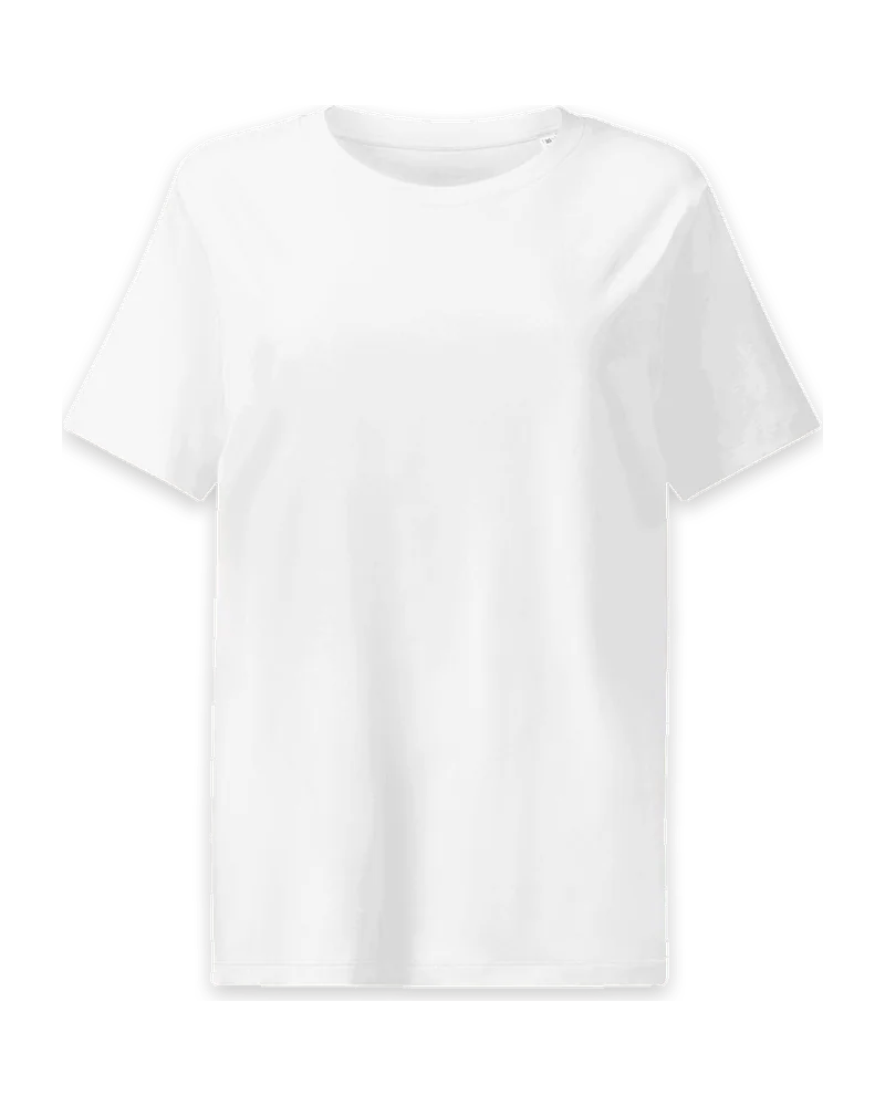 Tricou de damă din bumbac organic Stella Muser, cu guler striat cu poza ta