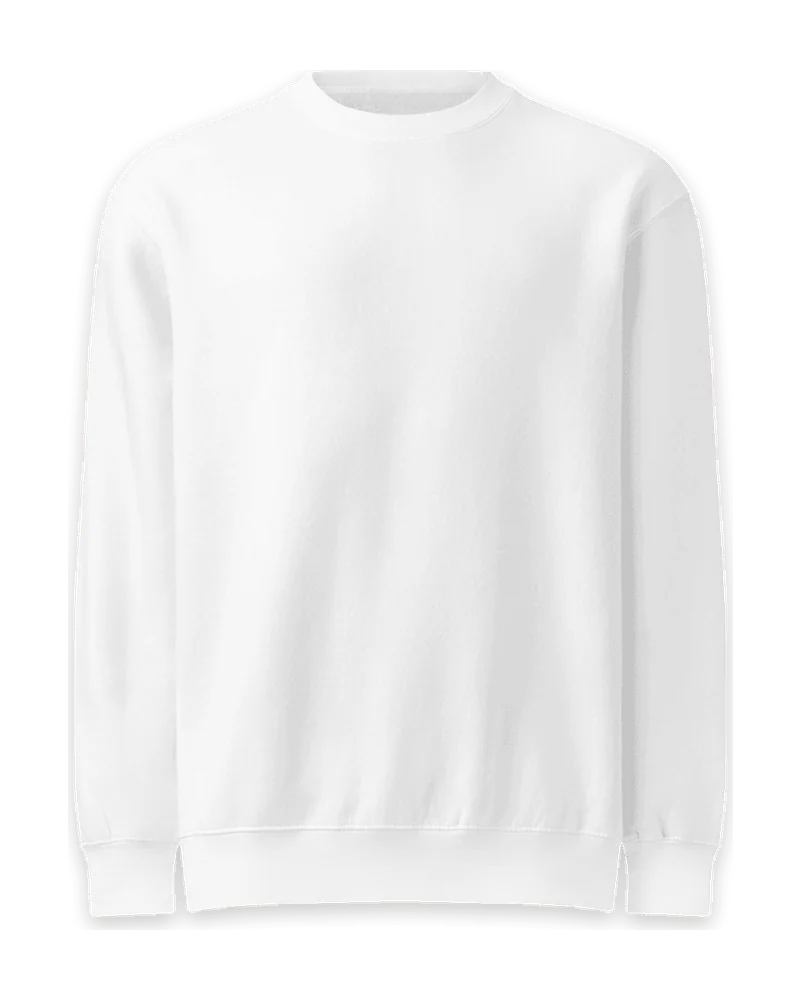 Sweatshirt premium de gola redonda unisexo com foto