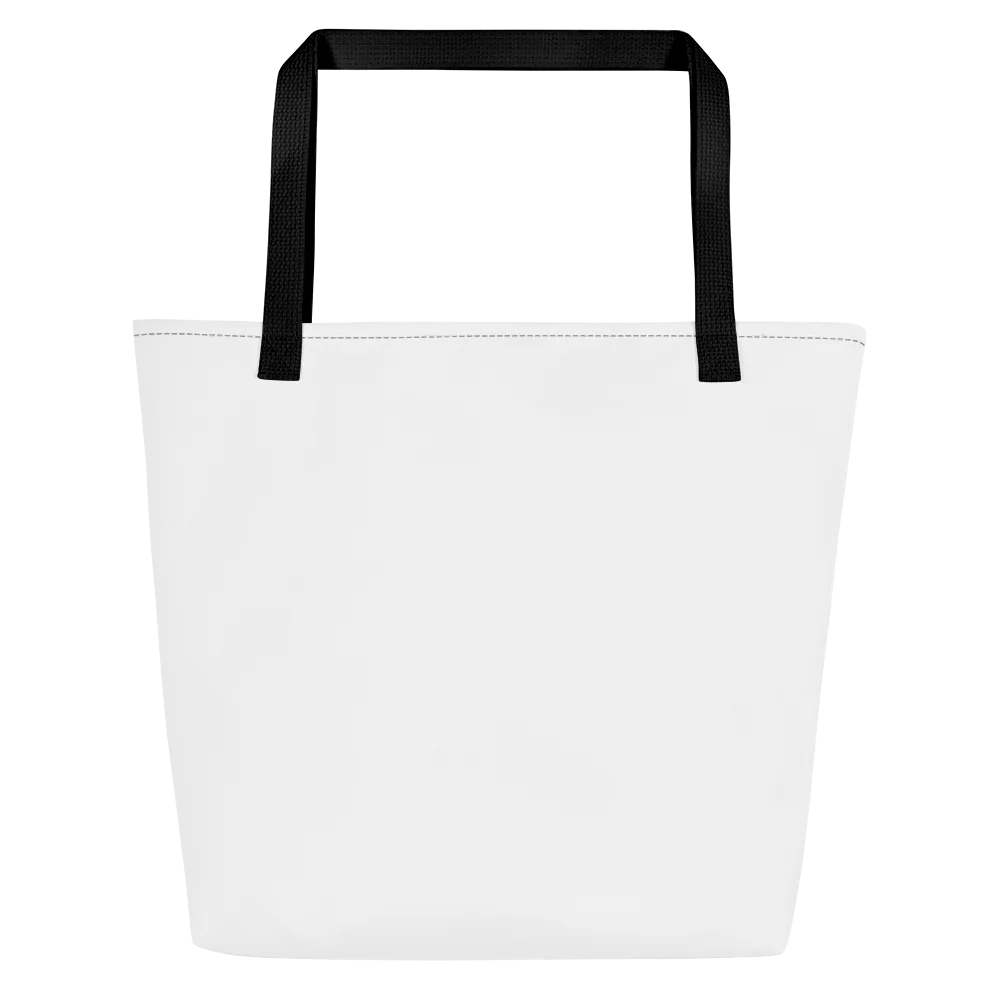 All-over-Print Tote Bag, groß, mit Tasche personalisiert