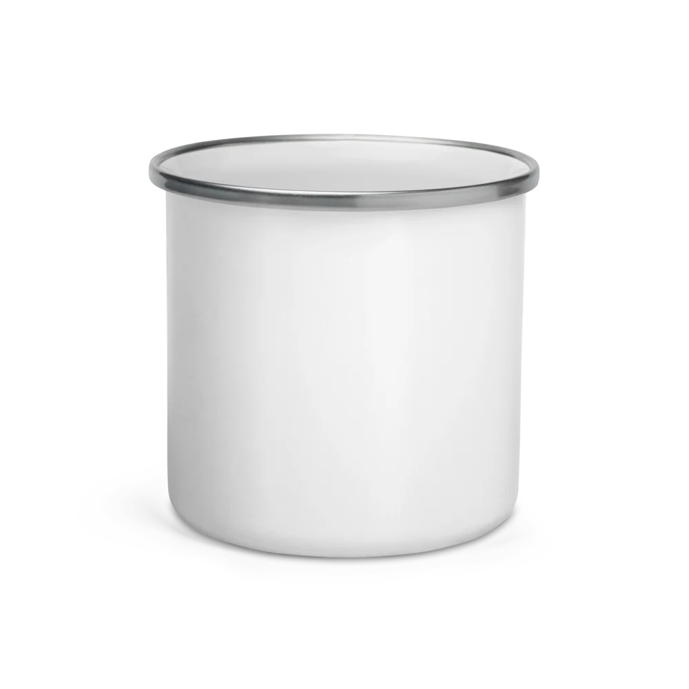 Tazza smaltata con foto personalizzata