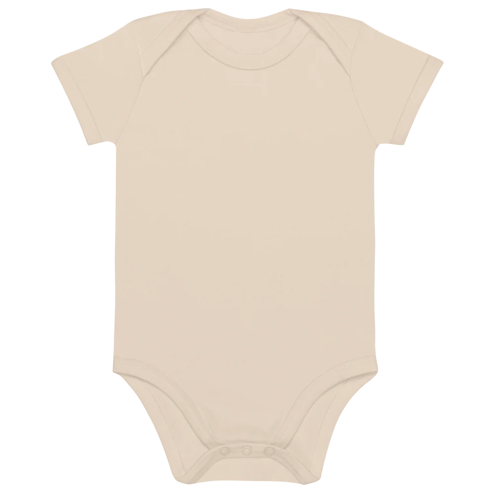 Body de bebê de algodão orgânico com foto personalizada