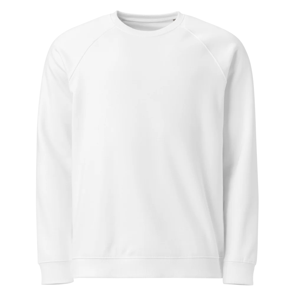 Unisex-Bio-Raglan-Sweatshirt personalisiert