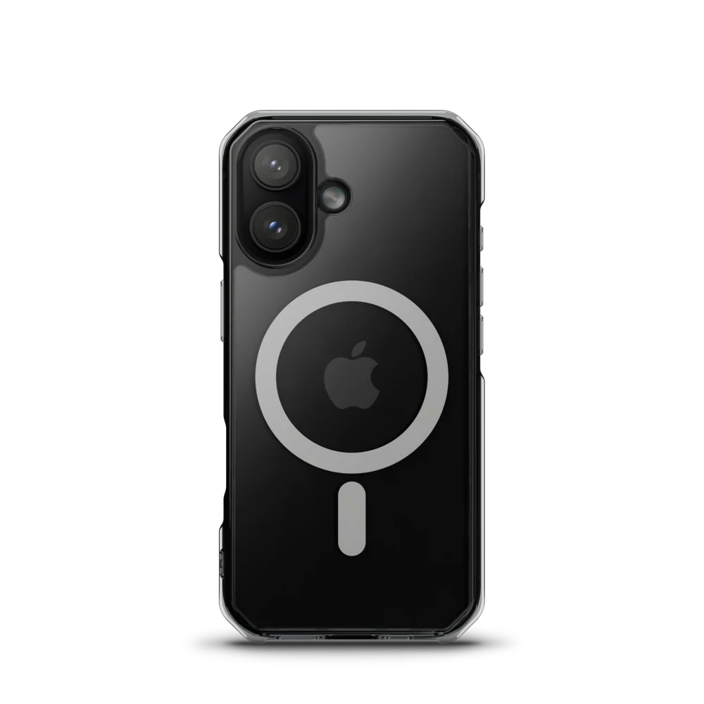 Capinha transparente com MagSafe para iPhone com foto personalizada